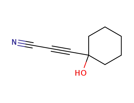 Molecular Structure of 32837-89-1 (2-Propynenitrile, 3-(1-hydroxycyclohexyl)- (9CI))