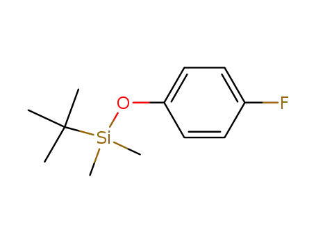 Molecular Structure of 113984-68-2 (TERT-BUTYL(4-FLUOROPHENOXY)DIMETHYLSILANE)