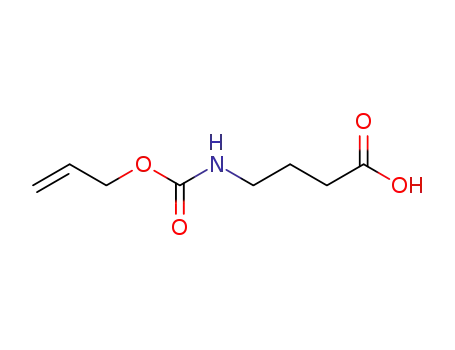 Molecular Structure of 80127-29-3 (Butanoic acid, 4-[[(2-propenyloxy)carbonyl]amino]-)