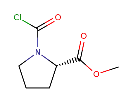 Molecular Structure of 85665-59-4 (methyl 1-(chlorocarbonyl)-L-prolinate)