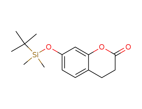 Molecular Structure of 82861-23-2 (2H-1-Benzopyran-2-one,
7-[[(1,1-dimethylethyl)dimethylsilyl]oxy]-3,4-dihydro-)