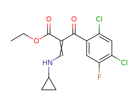 Benzenepropanoic acid,2,4-dichloro-a-[(cyclopropylamino)methylene]-5-fluoro-b-oxo-, ethyl ester