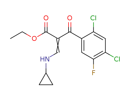 3-Cyclopropylamino-2-(2,4-dichlor-5-fluorbenzoyl)acrylsaeure-ethylester