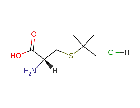 Molecular Structure of 2481-09-6 (S-tert-Butyl-L-cysteine hydrochloride)