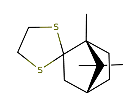 Molecular Structure of 6787-91-3 (Spiro[bicyclo[2.2.1]heptane-2,2'-[1,3]dithiolane], 1,7,7-trimethyl-)