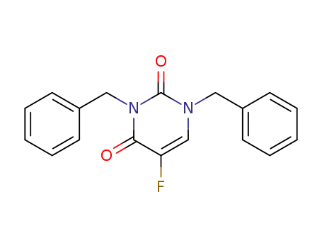 Molecular Structure of 75500-02-6 (1,3-Dibenzyl-5-fluorouracil)