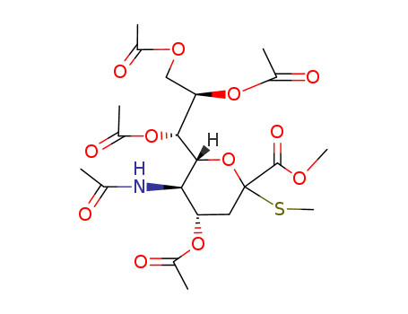 METHYL (METHYL 5-ACETAMIDO-4,7,8,9-TETRA-O-ACETYL-3,5-DIDEOXY-2-THIO-D-GLYCERO-D-GALACTO-2-NONULOPYRANOSID)ONATE