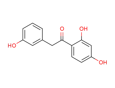 Molecular Structure of 89019-84-1 (Ethanone, 1-(2,4-dihydroxyphenyl)-2-(3-hydroxyphenyl)-)