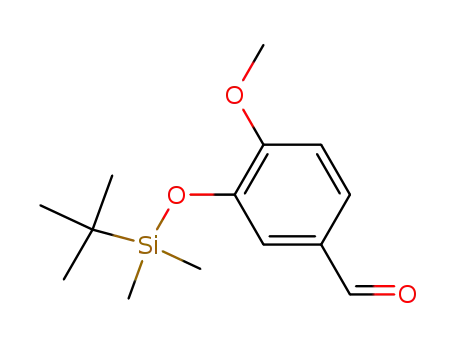 Molecular Structure of 97315-18-9 (3-tert-Butyldimethylsiloxy-4-methoxybenzaldehyde)