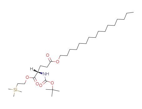 α-<2-(trimethylsilyl)ethyl> γ-n-hexadecyl N-(tert-butyloxycarbonyl)-L-glutamate