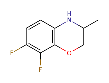 Molecular Structure of 82419-33-8 (7,8-DIFLUORO-2,3-DIHYDRO-3-METHYL-4H-BENZOXAZINE)