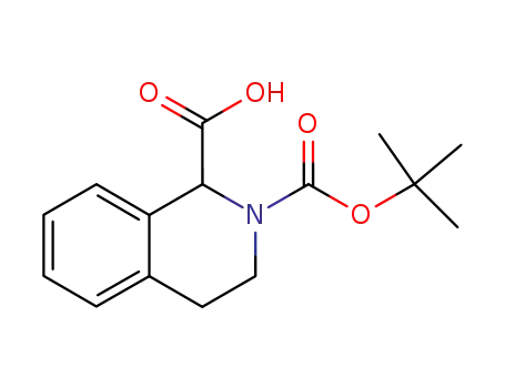 Molecular Structure of 166591-85-1 (2-N-BOC-1,2,3,4-TETRAHYDRO-ISOQUINOLINE-1-CARBOXYLIC ACID)
