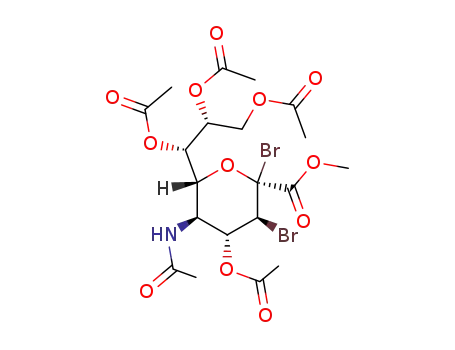 methyl 5-acetamido-4,7,8,9-tetra-O-acetyl-2,6-anhydro-2,3-dibromo-3,5-dideoxy-D-rabino-L-talo-nononate