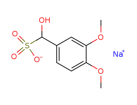 Molecular Structure of 68413-92-3 (sodium alpha-hydroxy-3,4-dimethoxytoluene-alpha-sulphonate)