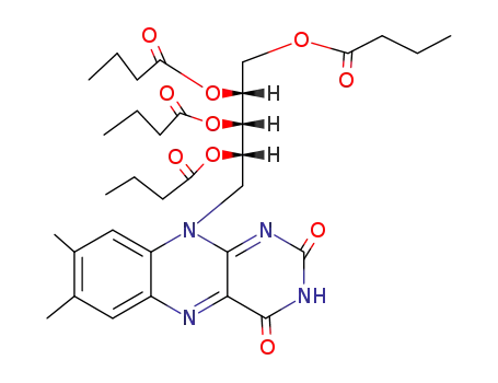 Molecular Structure of 752-56-7 (RIBOFLAVINE TETRABUTYRATE)