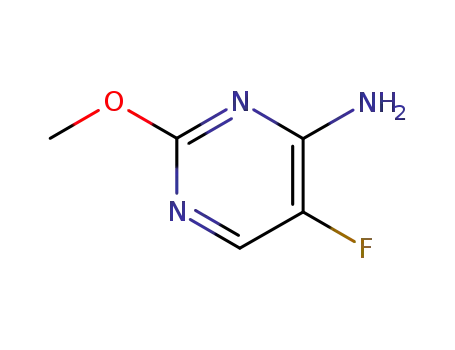 Molecular Structure of 1993-63-1 (2-Methoxy-5-fluoro-4-aminopyrimidine)