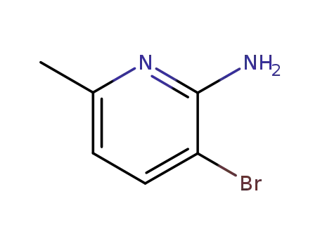 Molecular Structure of 126325-46-0 (2-Amino-3-bromo-6-methylpyridine)