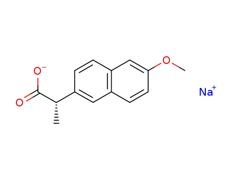 Molecular Structure of 26159-34-2 (Naproxen sodium)