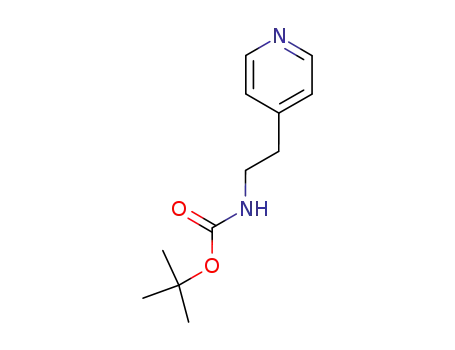 Molecular Structure of 109573-05-9 (Carbamic acid, N-[2-(4-pyridinyl)ethyl]-, 1,1-dimethylethylester)