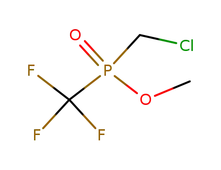 Molecular Structure of 111727-31-2 (Phosphinic acid, (chloromethyl)(trifluoromethyl)-, methyl ester)