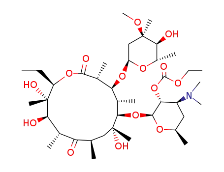 Molecular Structure of 7218-80-6 (Erythromycin, 2'-(ethylcarbonate) (8CI,9CI))