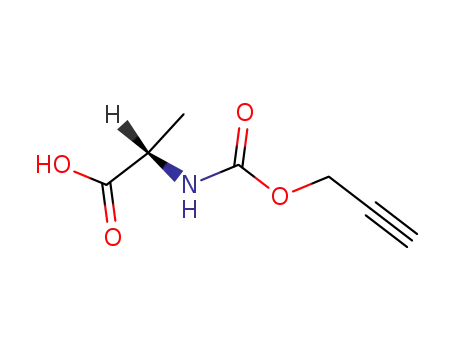 Molecular Structure of 220930-89-2 (L-Alanine, N-[(2-propynyloxy)carbonyl]-)