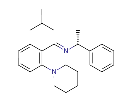 isobutyl-(2-piperidino-phenyl)-N-<(R')-1-phenethyl>-ketimine