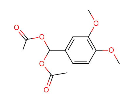 Molecular Structure of 271771-50-7 (Methanediol, (3,4-dimethoxyphenyl)-, diacetate)
