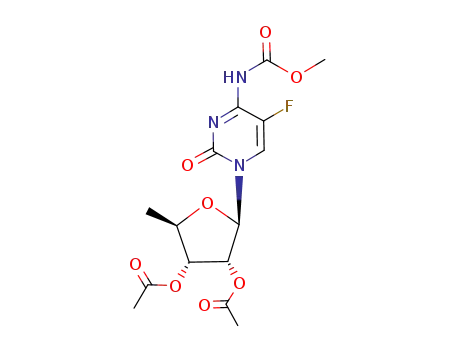 Acetic acid (2R,3R,4R,5R)-4-acetoxy-2-(5-fluoro-4-methoxycarbonylamino-2-oxo-2H-pyrimidin-1-yl)-5-methyl-tetrahydro-furan-3-yl ester