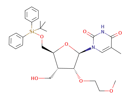 5'-O-(tert-butydiphenylsilyl)-3'-deoxy-3'-C-(hydroxymethyl)-2'-O-(2-methoxyethyl)-5-methyluridine