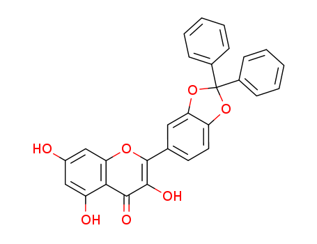 4H-1-Benzopyran-4-one,
2-(2,2-diphenyl-1,3-benzodioxol-5-yl)-3,5,7-trihydroxy-
