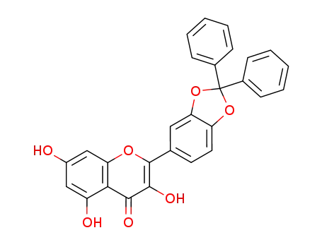 Molecular Structure of 357194-03-7 (2-(2,2-diphenylbenzo[d][1,3]dioxol-5-yl)-3,5,7-trihydroxy-4H-chroMen-4-one)