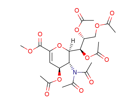 methyl 4,7,8,9-tetra-O-acetyl-5-(N,N-diacetylamino)-3,5-dideoxy-2,6-anhydro-D-glycero-D-galacto-non-2-enonate