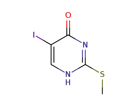 5-iodo-2-methylthio-4(3H)-pyrimidinone