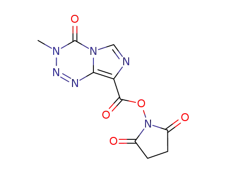 3-methyl-4-oxo-imidazo[5,1-d]-1,2,3,5-tetrazine-8-carboxylic acid N-hydroxysuccinimide ester