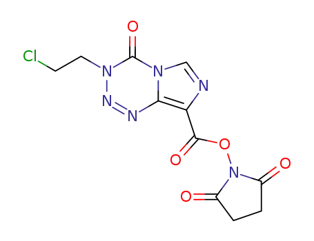3-(2-chloroethyl)-4-oxo-imidazo[5,1-d]-1,2,3,5-tetrazine-8-carboxylic acid N-hydroxysuccinimide ester