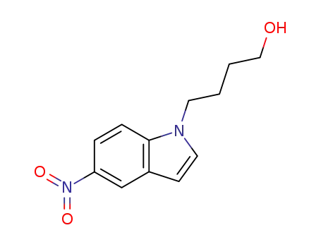 Molecular Structure of 578725-98-1 (1H-Indole-1-butanol, 5-nitro-)
