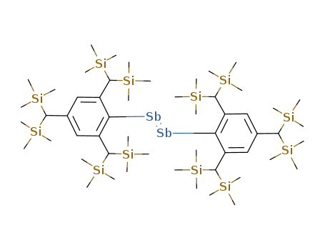 Molecular Structure of 201533-93-9 (Distibene, bis[2,4,6-tris[bis(trimethylsilyl)methyl]phenyl]-, (1E)-)