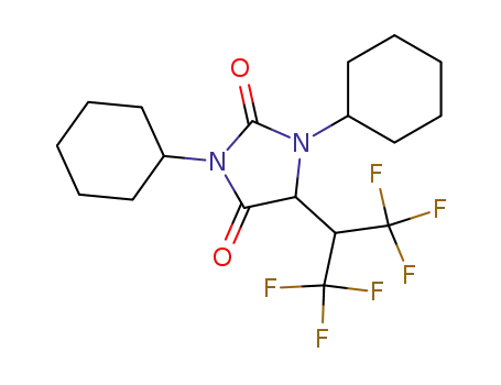1,3-dicyclohexyl-5-(2,2,2-trifluoro-1-trifluoromethylethyl)imidazolidine-2,4-dione