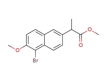 S-(+)-2-(5-bromo-6-methoxy-2-naphthyl)-propionic acid methylester