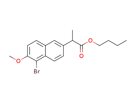 d,l-2-(5-bromo-6-methoxy-2-naphthyl)-propionic acid n-butyl ester