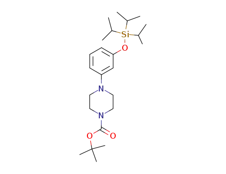 4-(3-triisopropylsilanyloxy-phenyl)-piperazine-1-carboxylic acid tert-butyl ester