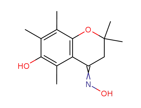 2,3-dihydro-6-hydroxy-2,2,5,7,8-pentamethyl-4H-1-benzopyran-4-one-oxime