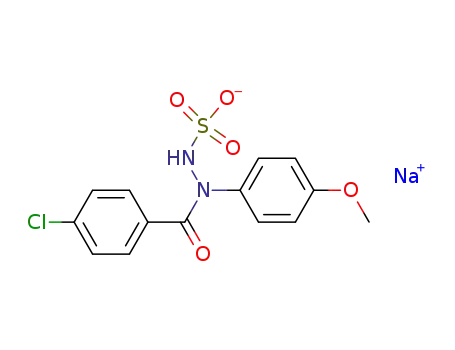 sodium 2-(4-chlorobenzoyl)-2-(4-methoxyphenyl)-1-hydrazosulfonate