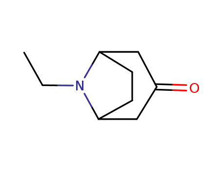 Molecular Structure of 3423-30-1 (8-ethyl-8-azabicyclo[3.2.1]octan-3-one)