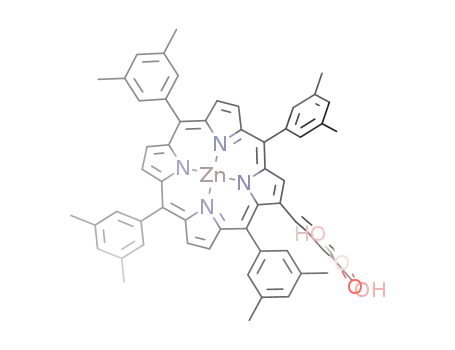 (2E,4E)-2-carboxy-5-(2'-(5',10',15',20'-tetra(3'',5''-dimethylphenyl)porphyrinato zinc(II))yl)-penta-2,4-dienoic acid