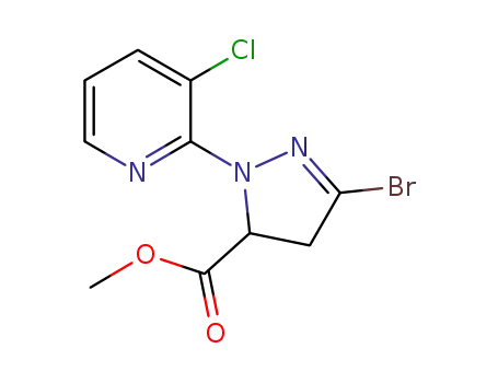 3-bromo-1-(3-chloro-2-pyridyl)-4,5-dihydro-1H-pyrazole-5-carboxylic acid methyl ester