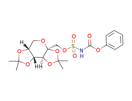 N-phenoxycarbonyl-2,3:4,5-bis-O-(1-methylethylidene)-β-D-fructopyranose sulfamate