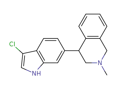(+/-)-4-(3-chloro-1H-indol-6-yl)-2-methyl-1,2,3,4-tetrahydroisoquinoline