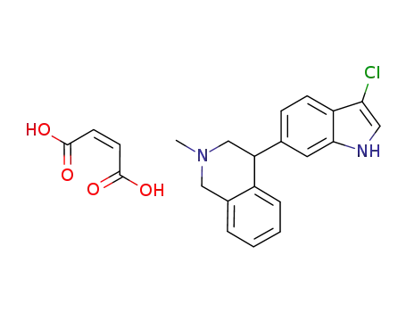 (+/-)-4-(3-chloro-1H-indol-6-yl)-2-methyl-1,2,3,4-tetrahydroisoquinoline maleate